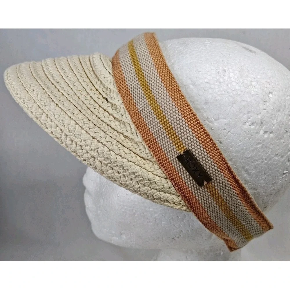 Roxy women's Cloth Sunny Morning Visor OSFM Summer Beach Boho Hat Cap Surf Wear